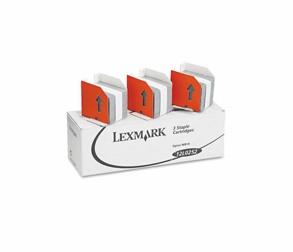 LEX12L0252 Staples for Lexmark W810, 820, and 830 Printers, Three Packs of 5,000 Each By LEXMARK INT'L, INC.