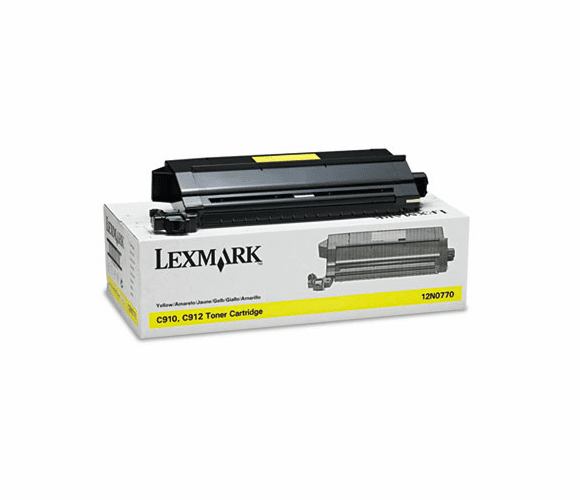 LEX12N0770 12N0770 Toner, 14000 Page-Yield, Yellow By LEXMARK INT'L, INC.