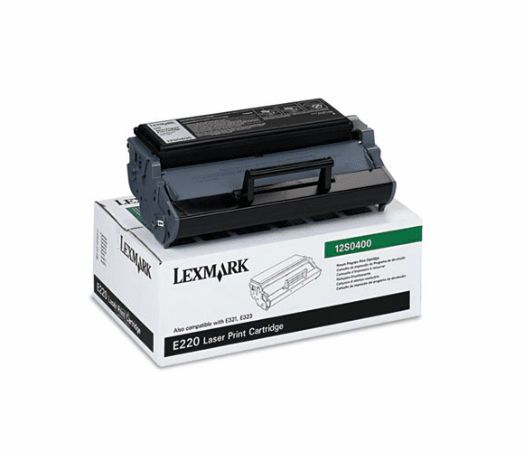 LEX12S0400 12S0400 Toner, 2500 Page-Yield, Black By LEXMARK INT'L, INC.