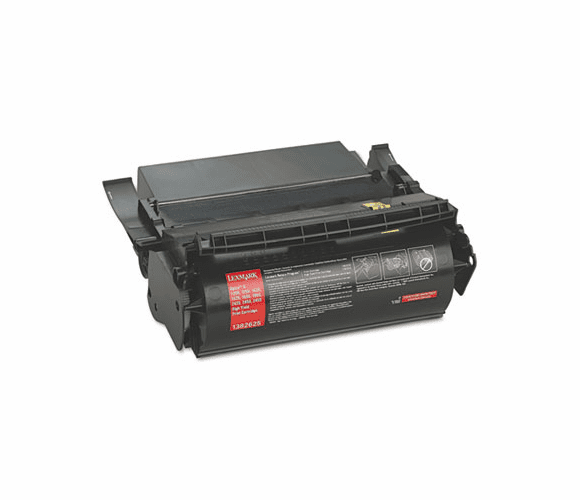 LEX1382625 1382625 High-Yield Toner, 17600 Page-Yield, Black By LEXMARK INT'L, INC.