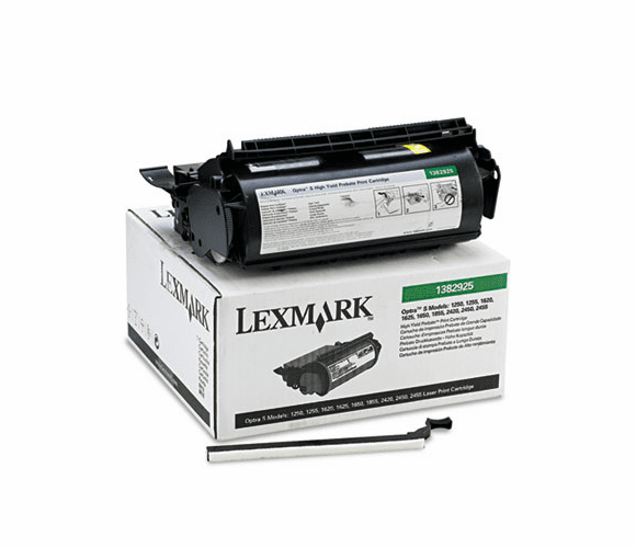 LEX1382925 1382925 High-Yield Toner, 8100 Page-Yield, Black By LEXMARK INT'L, INC.
