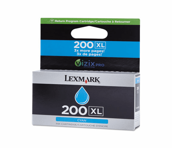 LEX14L0175 14L0175 (200XL) High-Yield Ink, Cyan By LEXMARK INT'L, INC.