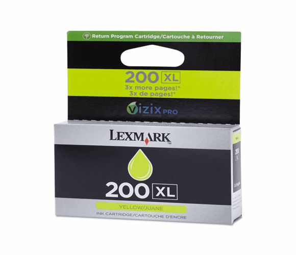 LEX14L0177 14L0177 (200XL) High-Yield Ink, Yellow By LEXMARK INT'L, INC.