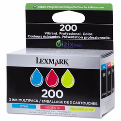 LEX14L0268 14L0268 (200) Ink, Cyan, Magenta, Yellow, 3/Pk By LEXMARK INT'L, INC.