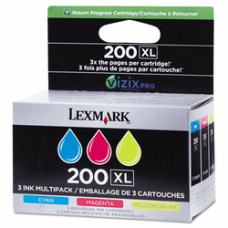 LEX14L0269 14L0269 (200XL) High-Yield Ink, Cyan, Magenta, Yellow, 3/Pk By LEXMARK INT'L, INC.