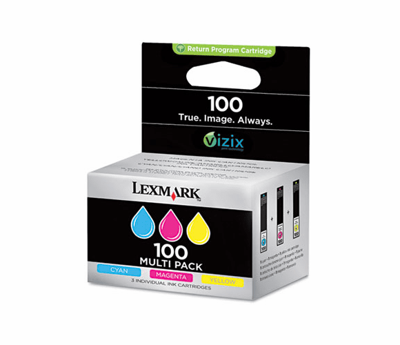 LEX14N0685 14N0685 (100) Ink, 200 Page-Yield, 3/Pk, Cyan, Magenta, Yellow By LEXMARK INT'L, INC.