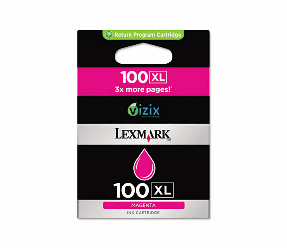 LEX14N1070 14N1070 (100XL) High-Yield Ink, 600 Page-Yield, Magenta By LEXMARK INT'L, INC.