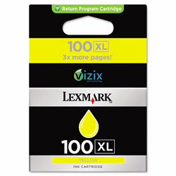 LEX14N1071 14N1071 (100XL) High-Yield Ink, 600 Page-Yield, Yellow By LEXMARK INT'L, INC.