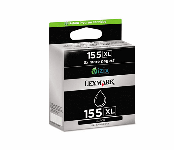 LEX14N1800 14N1800 (155XL) High-Yield Ink, Return Program, 750 Page-Yield, Black By LEXMARK INT'L, INC.