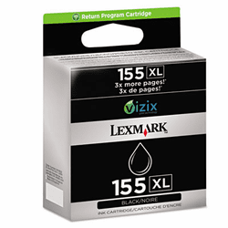 LEX14N1811 14N1811 (155XL) High-Yield Ink, Black, 750 Page-Yield, 2/Pk By LEXMARK INT'L, INC.