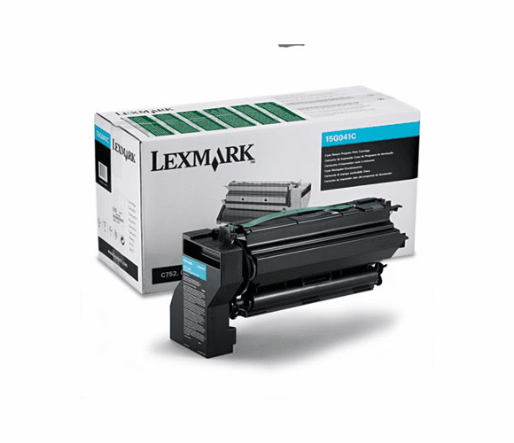 LEX15G041C 15G041C Toner, 6000 Page-Yield, Cyan By LEXMARK INT'L, INC.