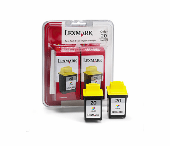 LEX15M1375 15M1375 Toner, 450 Page-Yield, 2/Pack, Tri-Color By LEXMARK INT'L, INC.