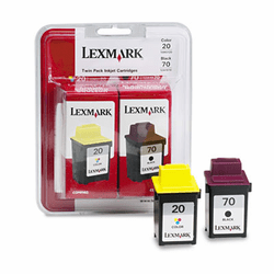 LEX15M2328 15M2328 Toner, 1,200 Page-Yield, 2/Pack, Black; Tri-Color By LEXMARK INT'L, INC.