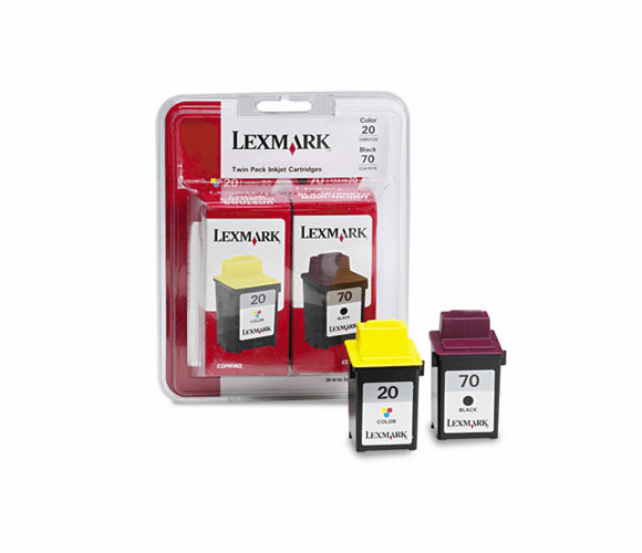 LEX15M2328 15M2328 Toner, 1,200 Page-Yield, 2/Pack, Black; Tri-Color By LEXMARK INT'L, INC.
