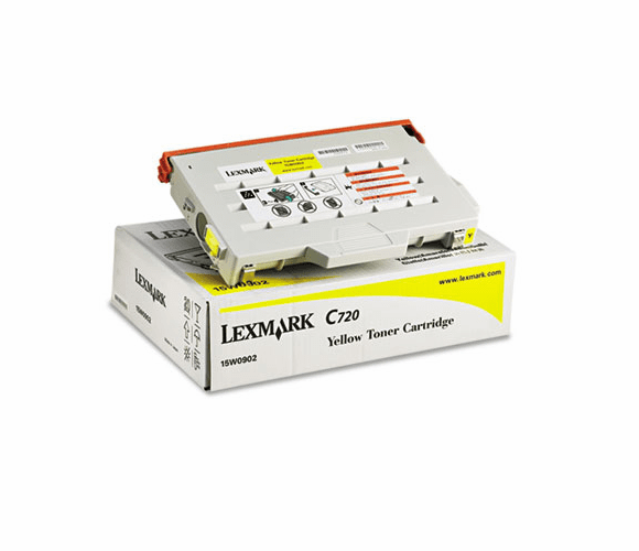 LEX15W0902 15W0902 High-Yield Toner, 7200 Page-Yield, Yellow By LEXMARK INT'L, INC.