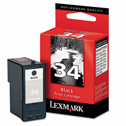 LEX18C0034 18C0034 High-Yield Ink, 475 Page-Yield, Black By LEXMARK INT'L, INC.