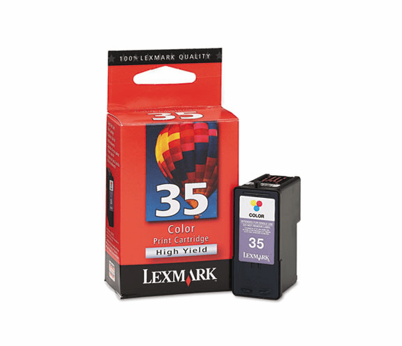 LEX18C0035 18C0035 High-Yield Ink, 475 Page-Yield, Tri-Color By LEXMARK INT'L, INC.