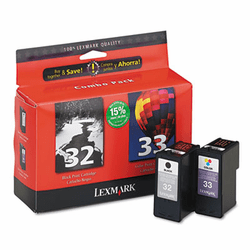LEX18C0532 18C0532 Ink, 390 Page-Yield, 2/Pack, Black; Tri-Color By LEXMARK INT'L, INC.