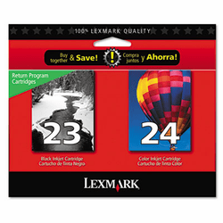 LEX18C1571 18C1571 Ink, 2/Pack, Black; Tri-Color By LEXMARK INT'L, INC.