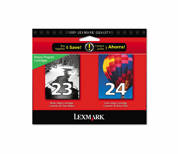 LEX18C1571 18C1571 Ink, 2/Pack, Black; Tri-Color By LEXMARK INT'L, INC.