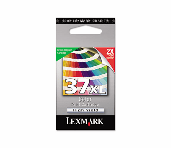 LEX18C2180 18C2180 (37XL) High-Yield Ink, 500 Page-Yield, Tri-Color By LEXMARK INT'L, INC.