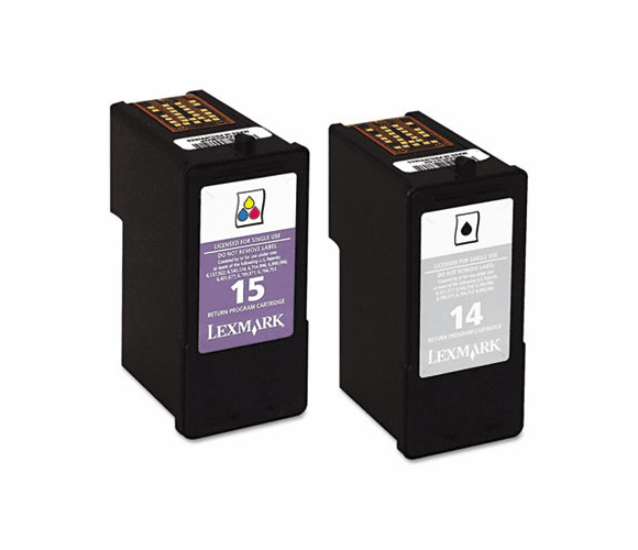 LEX18C2239 18C2239 (14,15) Ink, 150; 175 Page-Yield, Black; Tri-Color, 2/Pk By LEXMARK INT'L, INC.