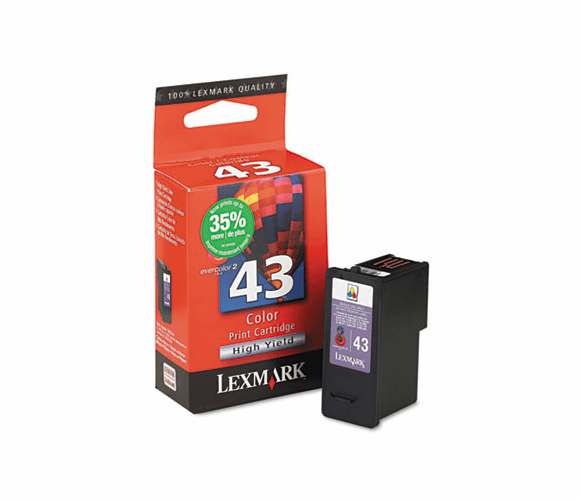 LEX18Y0143 18Y0143 Ink, 500 Page-Yield, Tri-Color By LEXMARK INT'L, INC.