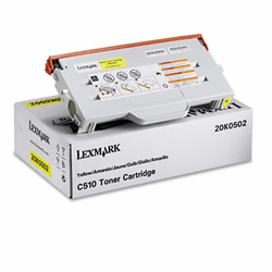 LEX20K0502 20K0502 Toner, 3000 Page-Yield, Yellow By LEXMARK INT'L, INC.