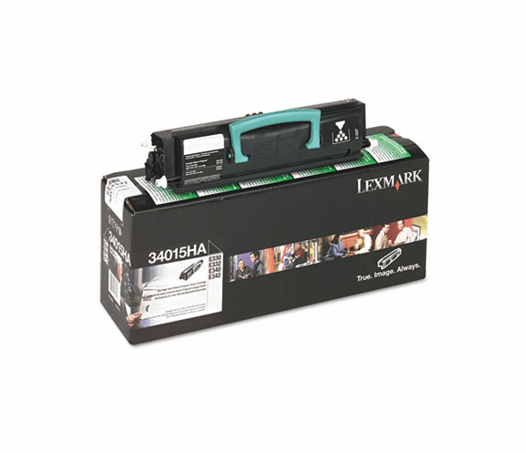 LEX34015HA 34015HA High-Yield Toner, 6000 Page-Yield, Black By LEXMARK INT'L, INC.