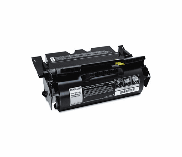 LEX64075SW 64075SW Toner, 6000 Page-Yield, Black By LEXMARK INT'L, INC.