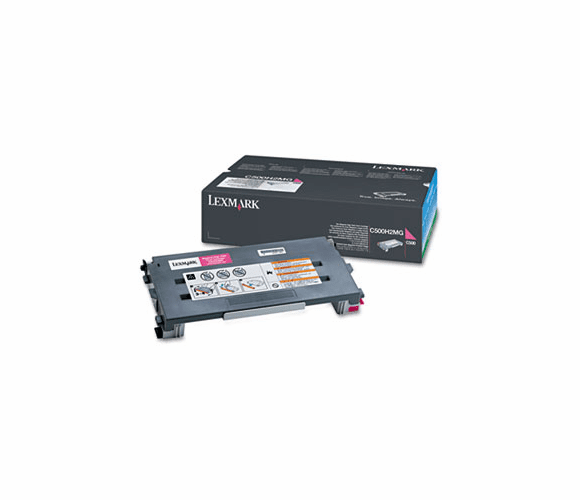 LEXC500H2MG C500H2MG Toner, 3000 Page-Yield, Magenta By LEXMARK INT'L, INC.