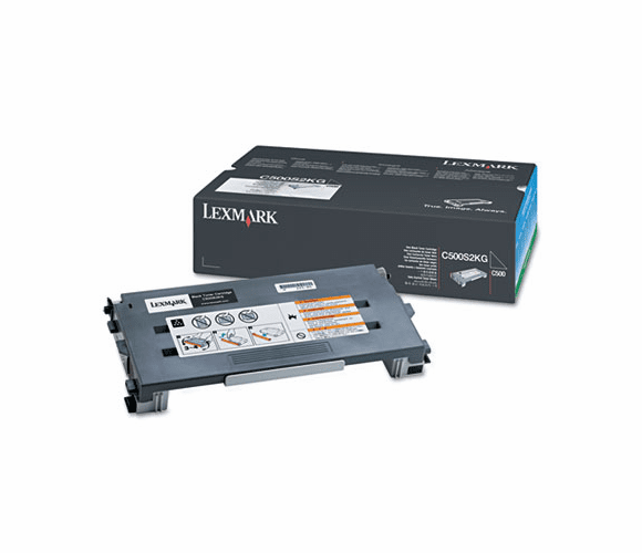 LEXC500S2KG C500S2KG Toner, 2500 Page-Yield, Black By LEXMARK INT'L, INC.