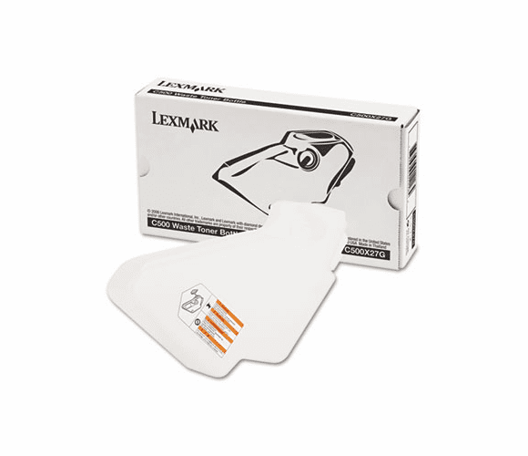 LEXC500X27G Waste Toner Bottle for C500, C500N, X500, X502, 30K Page Yield By LEXMARK INT'L, INC.