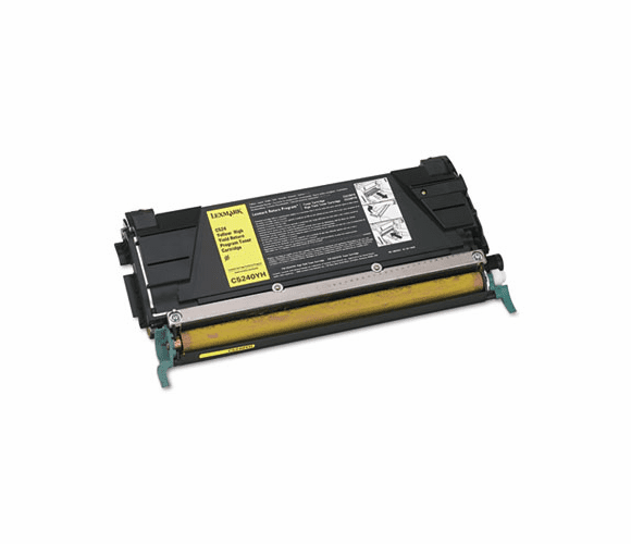 LEXC5240YH C5240YH High-Yield Toner, 5000 Page-Yield, Yellow By LEXMARK INT'L, INC.