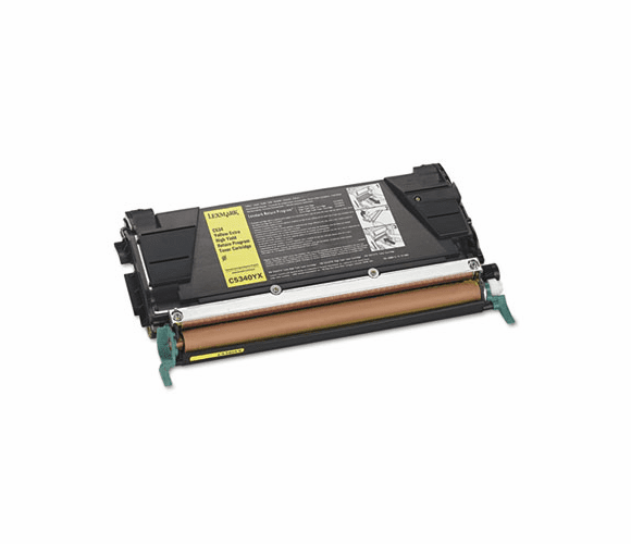 LEXC5340YX C5340YX High-Yield Toner, 10000 Page-Yield, Yellow By LEXMARK INT'L, INC.