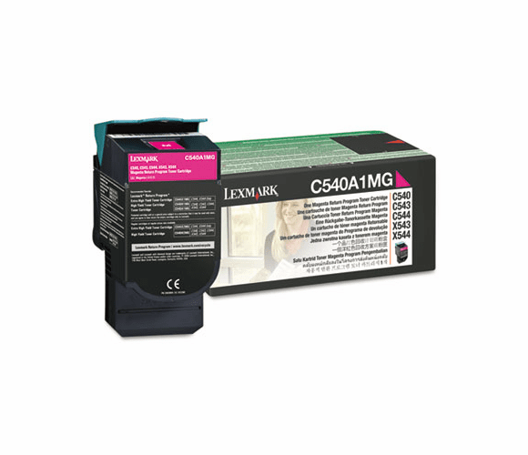 LEXC540A1MG C540A1MG Toner, 1000 Page-Yield, Magenta By LEXMARK INT'L, INC.