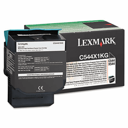 LEXC544X1KG C544X1KG Extra High-Yield Toner, 6000 Page-Yield, Black By LEXMARK INT