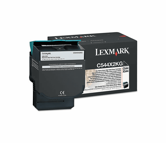 LEXC544X2KG C544X2KG Extra High-Yield Toner, 6,000 Page Yield, Black By LEXMARK INT'L, INC.