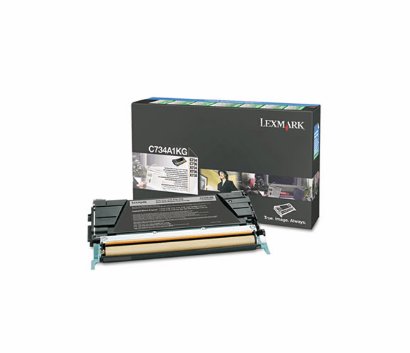 LEXC734A1KG C734A1KG Toner, Return Program, 8000 Page-Yield, Black By LEXMARK INT'L, INC.