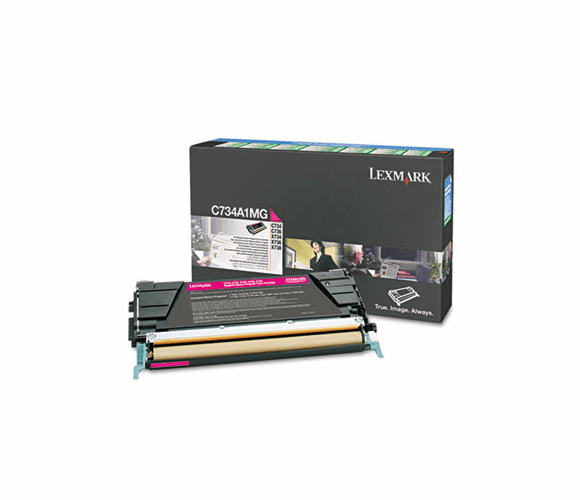LEXC734A1MG C734A1MG Toner, Return Program, 6000 Page-Yield, Magenta By LEXMARK INT'L, INC.