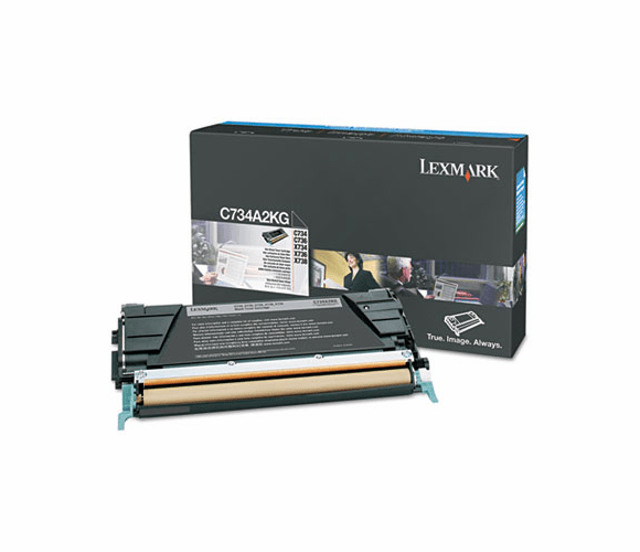 LEXC734A2KG C734A2KG High-Yield Toner,12,000 Page-Yield, Black By LEXMARK INT'L, INC.