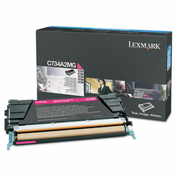 LEXC734A2MG C734A2MG Toner, 6000 Page-Yield, Magenta By LEXMARK INT'L, INC.