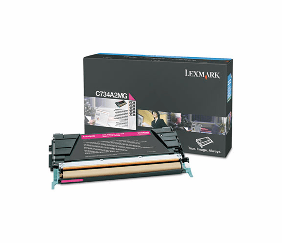 LEXC734A2MG C734A2MG Toner, 6000 Page-Yield, Magenta By LEXMARK INT'L, INC.