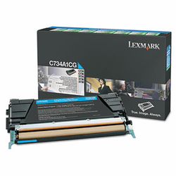 LEXC748H1CG C748H1CG High-Yield Toner, 10000 Page-Yield, Cyan By LEXMARK INT'L, INC.