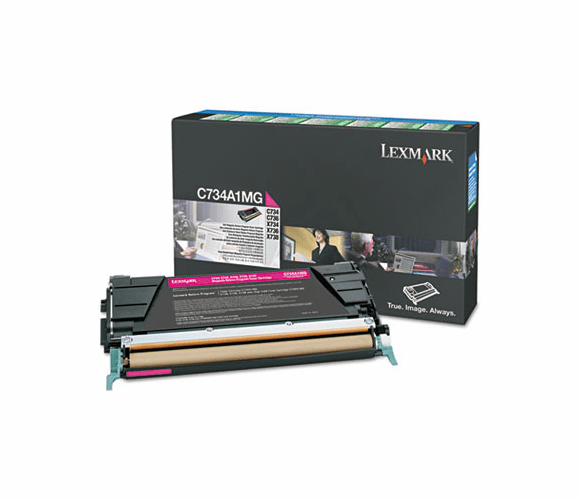 LEXC748H1MG C748H1MG High-Yield Toner, 10000 Page-Yield, Magenta By LEXMARK INT'L, INC.