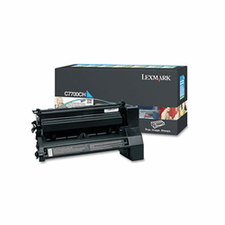 LEXC7700CH C7700CH High-Yield Toner, 10000 Page-Yield, Cyan By LEXMARK INT'L, INC.