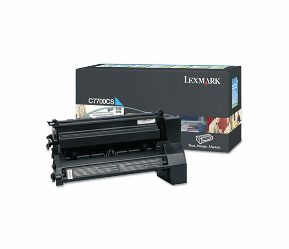 LEXC7700CS C7700CS Toner, 6000 Page-Yield, Cyan By LEXMARK INT'L, INC.