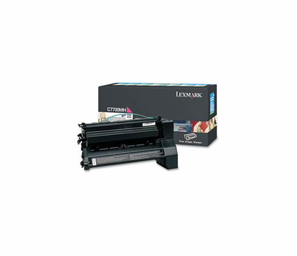 LEXC7700MH C7700MH High-Yield Toner, 10000 Page-Yield, Magenta By LEXMARK INT'L, INC.