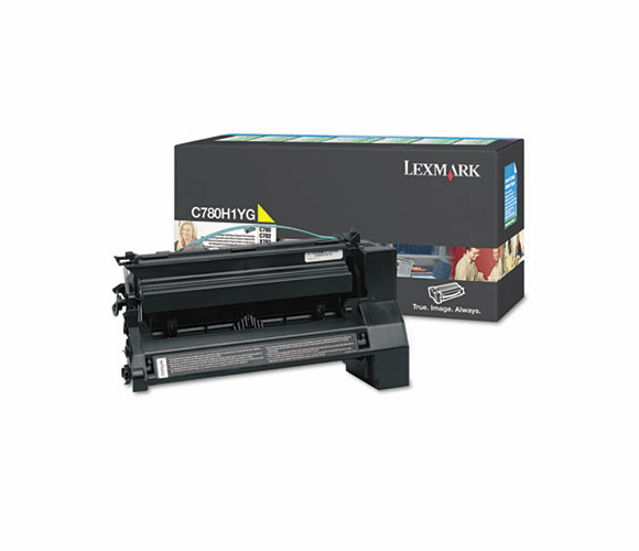 LEXC780H1YG C780H1YG High-Yield Toner, 10000 Page-Yield, Yellow By LEXMARK INT'L, INC.