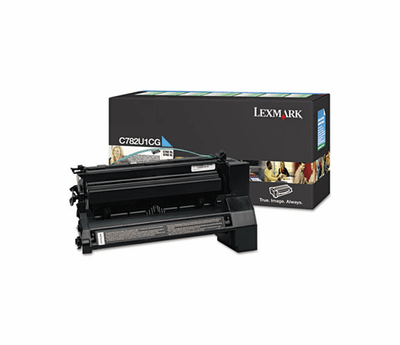 LEXC782U1CG C782U1CG Extra High-Yield Toner, 16500 Page-Yield, Cyan By LEXMARK INT'L, INC.